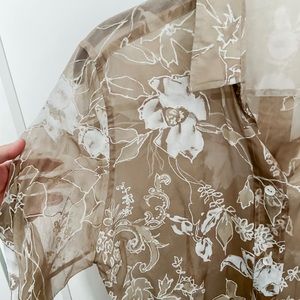 DOLCE & GABBANA Floral Embroidered Button Down